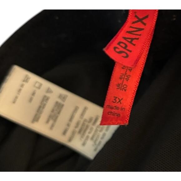 Spanx High-Waisted Mid-Thigh Shorts, Black, Plus Size 3X - Picture 2 of 2